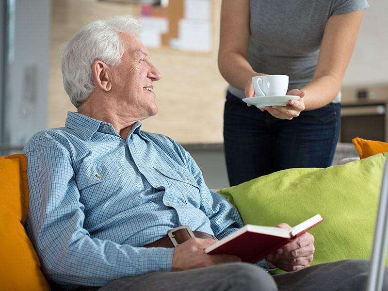 Assisted living stock image
